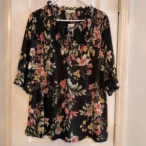 Plus size blouse W/ smocking